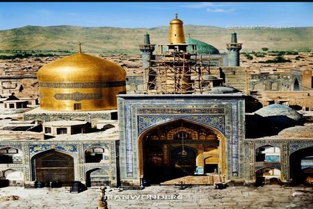 تصاویر بازسازی شده از عکس های قدیمی حرم امام رضا (ع)