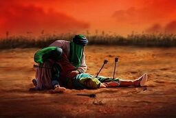 کلیپی تاثیرگذار از لحظه وداع علی اکبر(ع) با امام حسین(ع)
